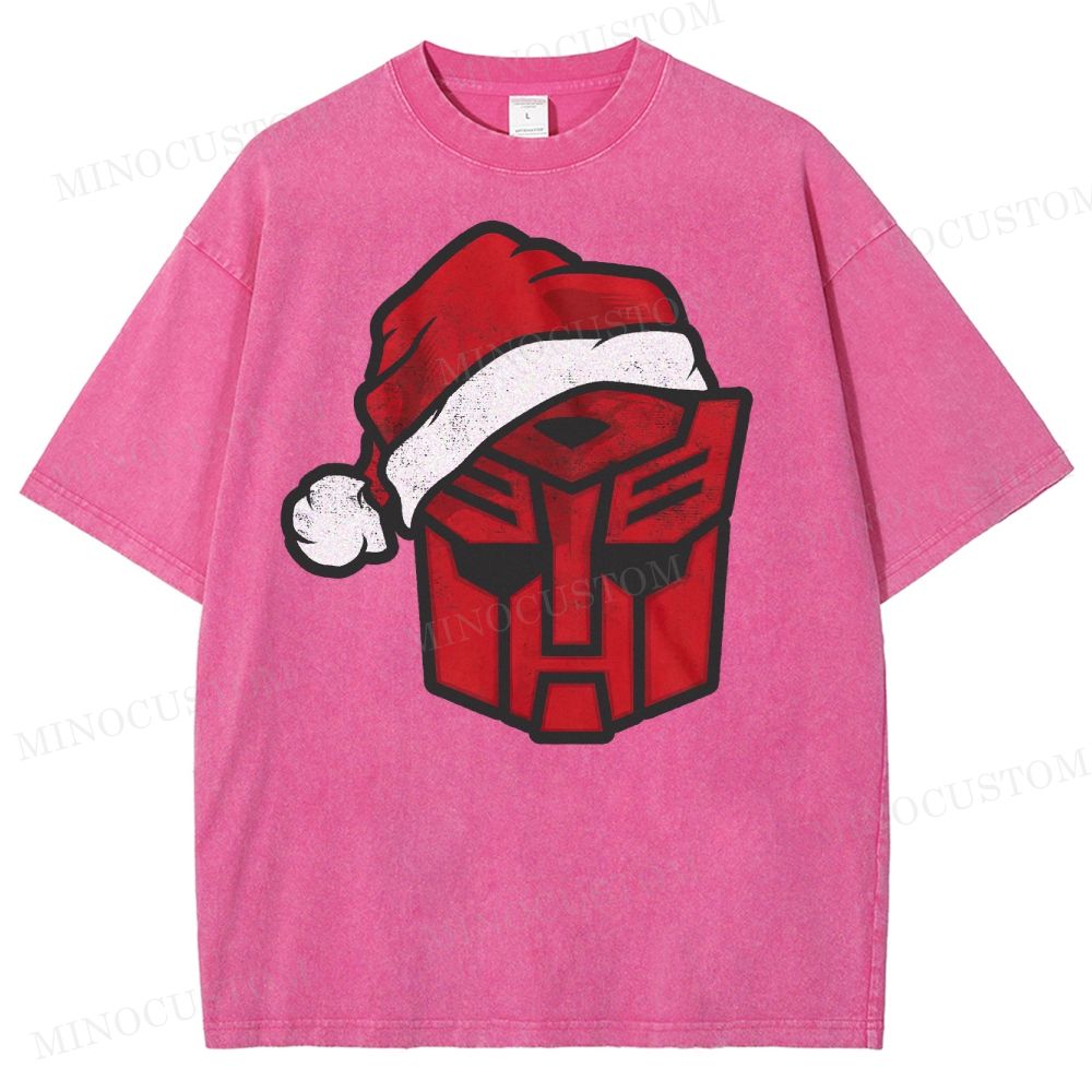 Transformers Autobot Santa Washed T-Shirt 