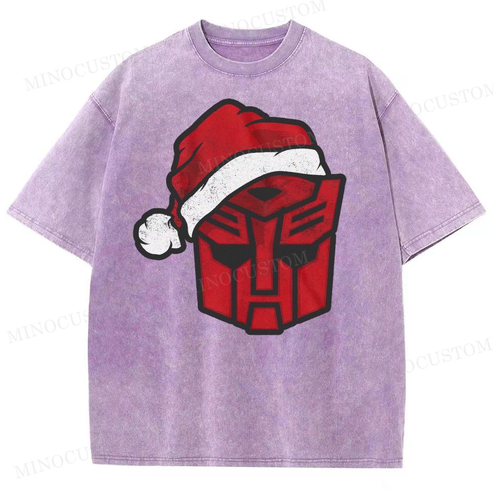 Transformers Autobot Santa Washed T-Shirt 
