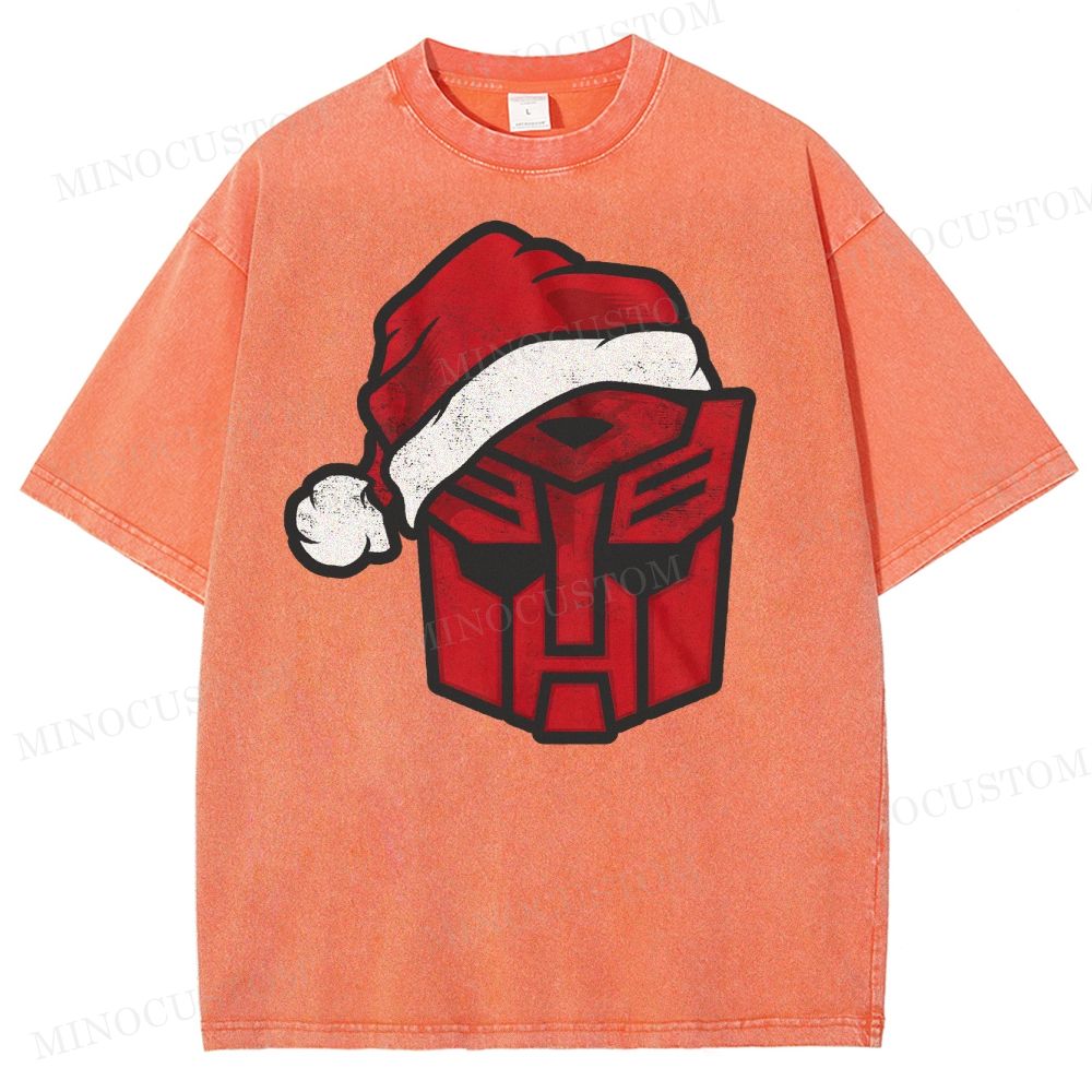 Transformers Autobot Santa Washed T-Shirt 