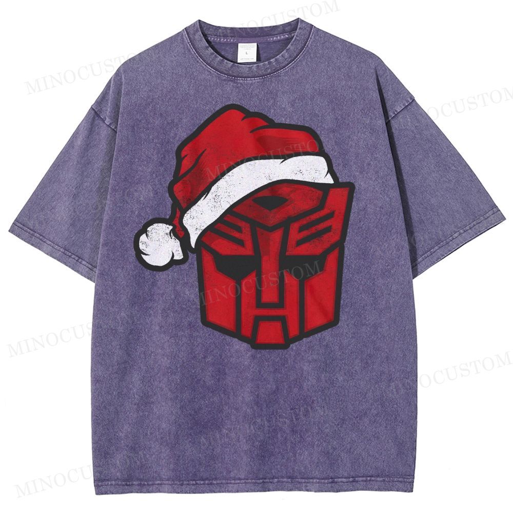 Transformers Autobot Santa Washed T-Shirt 