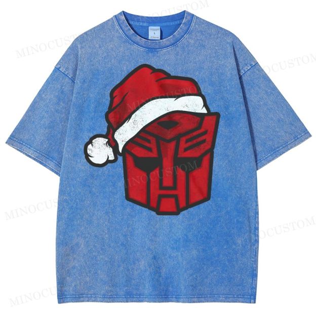 Transformers Autobot Santa Washed T-Shirt 