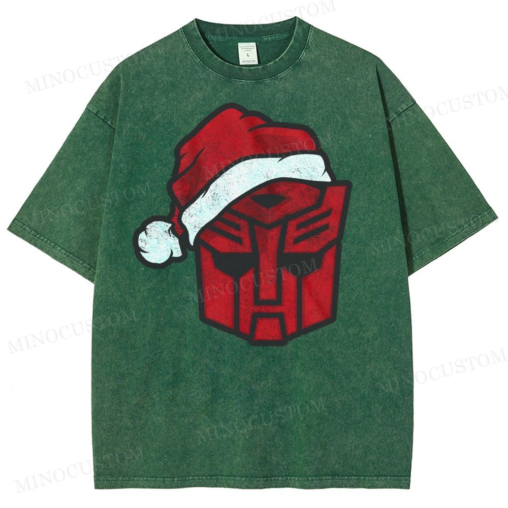 Transformers Autobot Santa Washed T-Shirt 