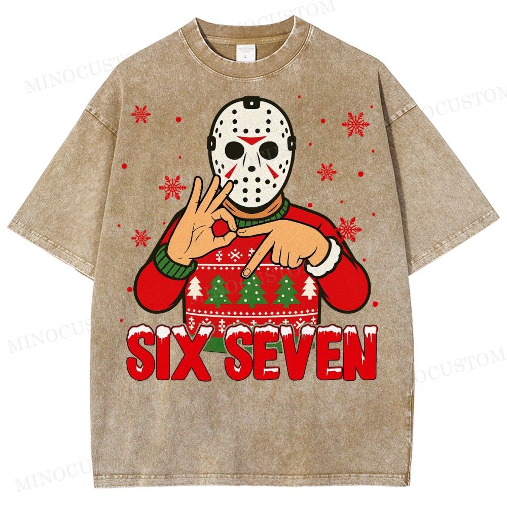 Funny 67 Killers Christmas Washed T-Shirt