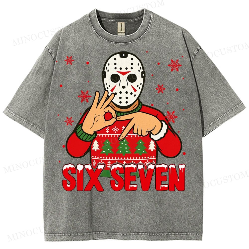 Funny 67 Killers Christmas Washed T-Shirt