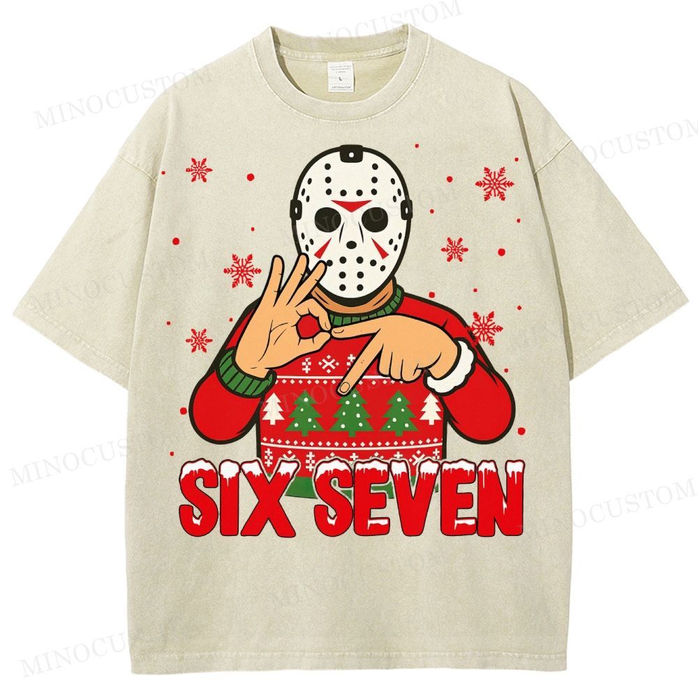 Funny 67 Killers Christmas Washed T-Shirt
