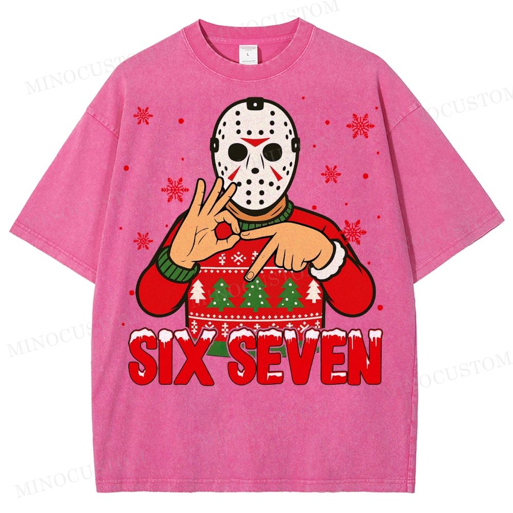 Funny 67 Killers Christmas Washed T-Shirt