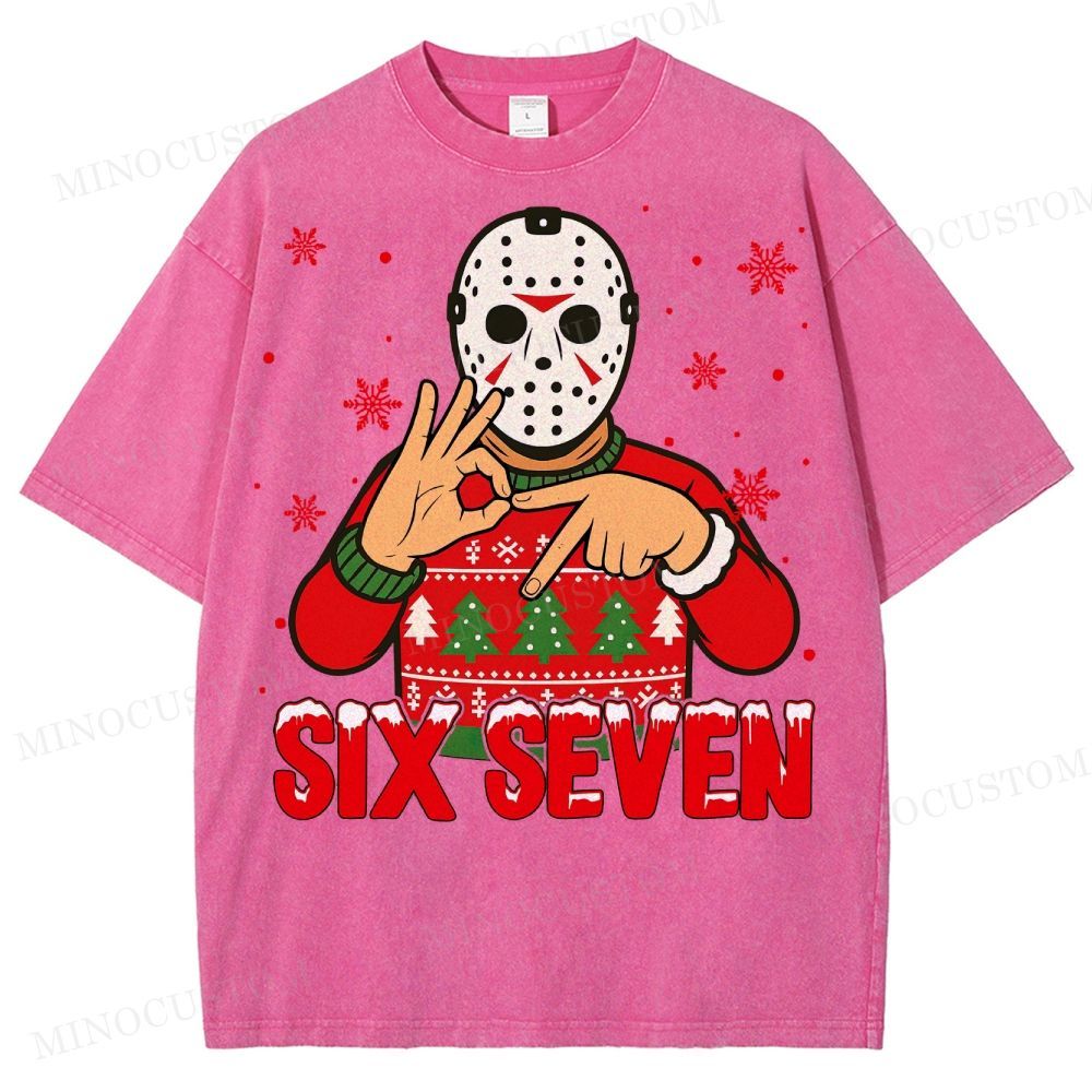 Funny 67 Killers Christmas Washed T-Shirt