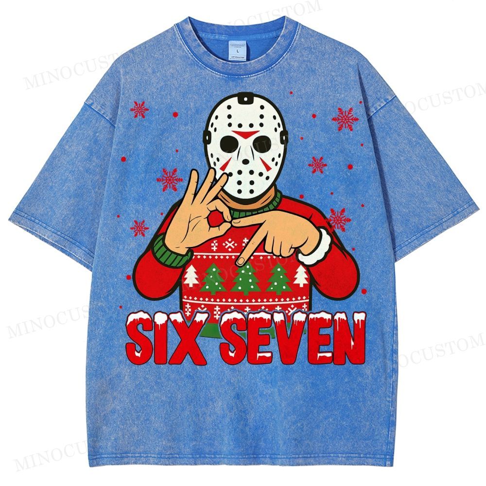 Funny 67 Killers Christmas Washed T-Shirt