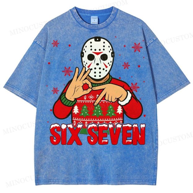 Funny 67 Killers Christmas Washed T-Shirt