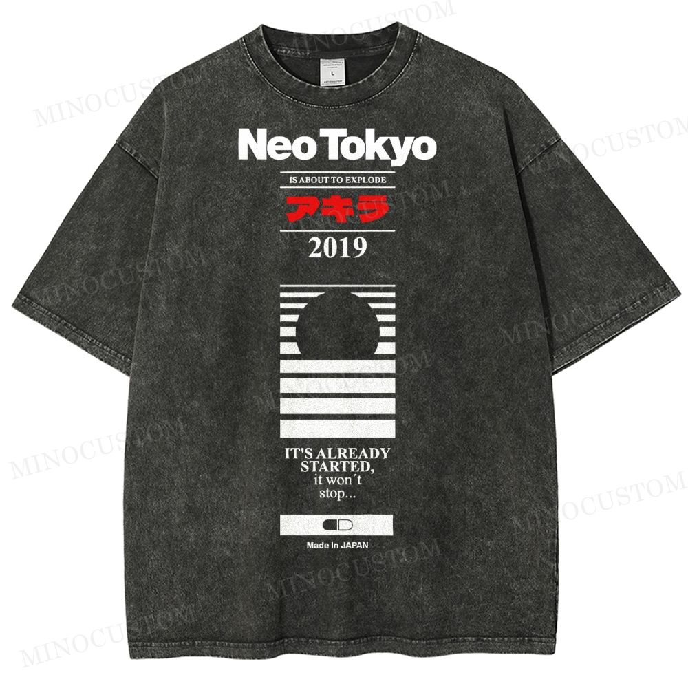 Neo Tokyo 2019  Washed T-Shirt 