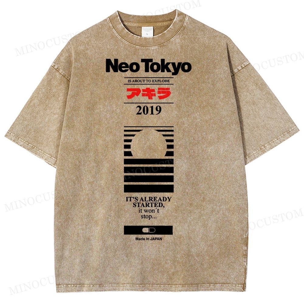 Neo Tokyo 2019  Washed T-Shirt 
