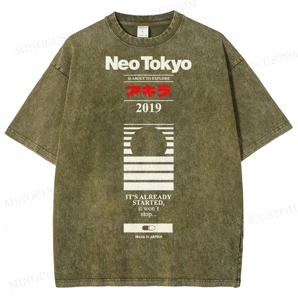 Neo Tokyo 2019  Washed T-Shirt 