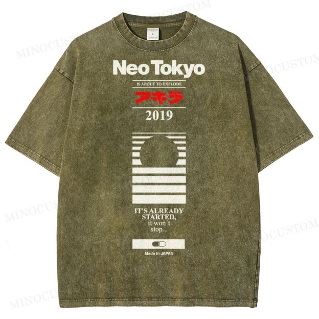 Neo Tokyo 2019  Washed T-Shirt 