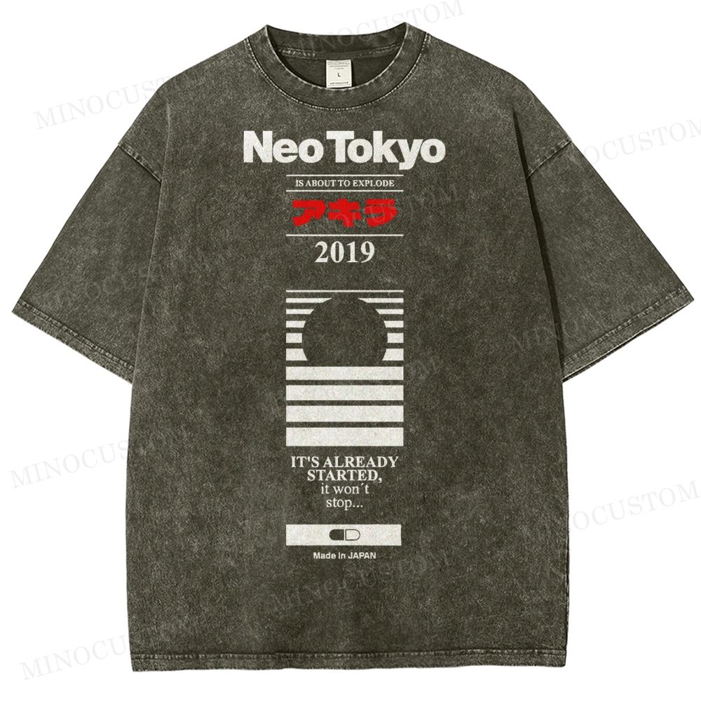 Neo Tokyo 2019  Washed T-Shirt 