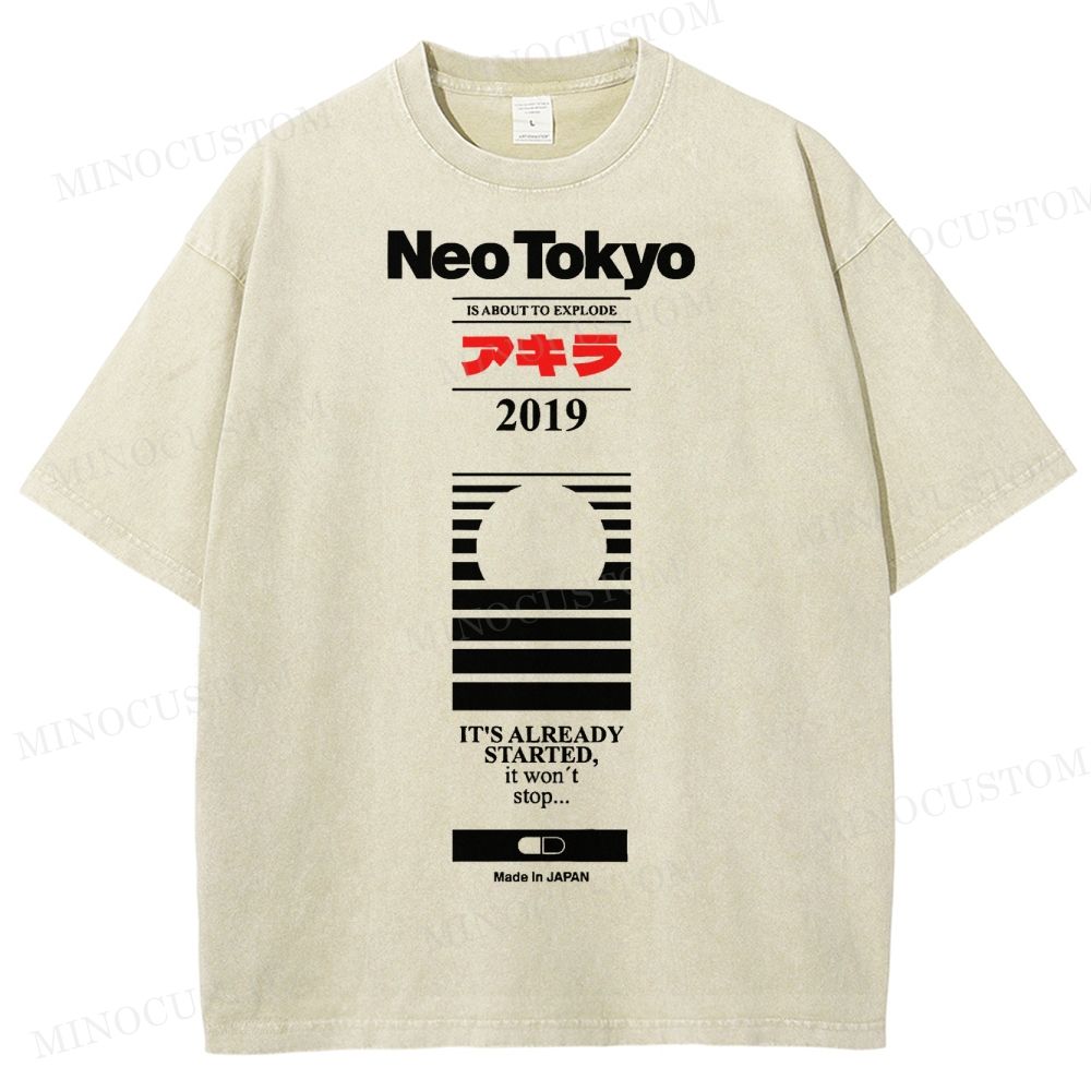 Neo Tokyo 2019  Washed T-Shirt 