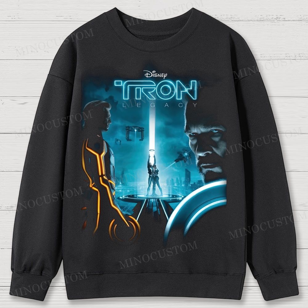 TRON: Legacy Sci-Fi Action Retro Poster Graphic Cotton Sweatshirts