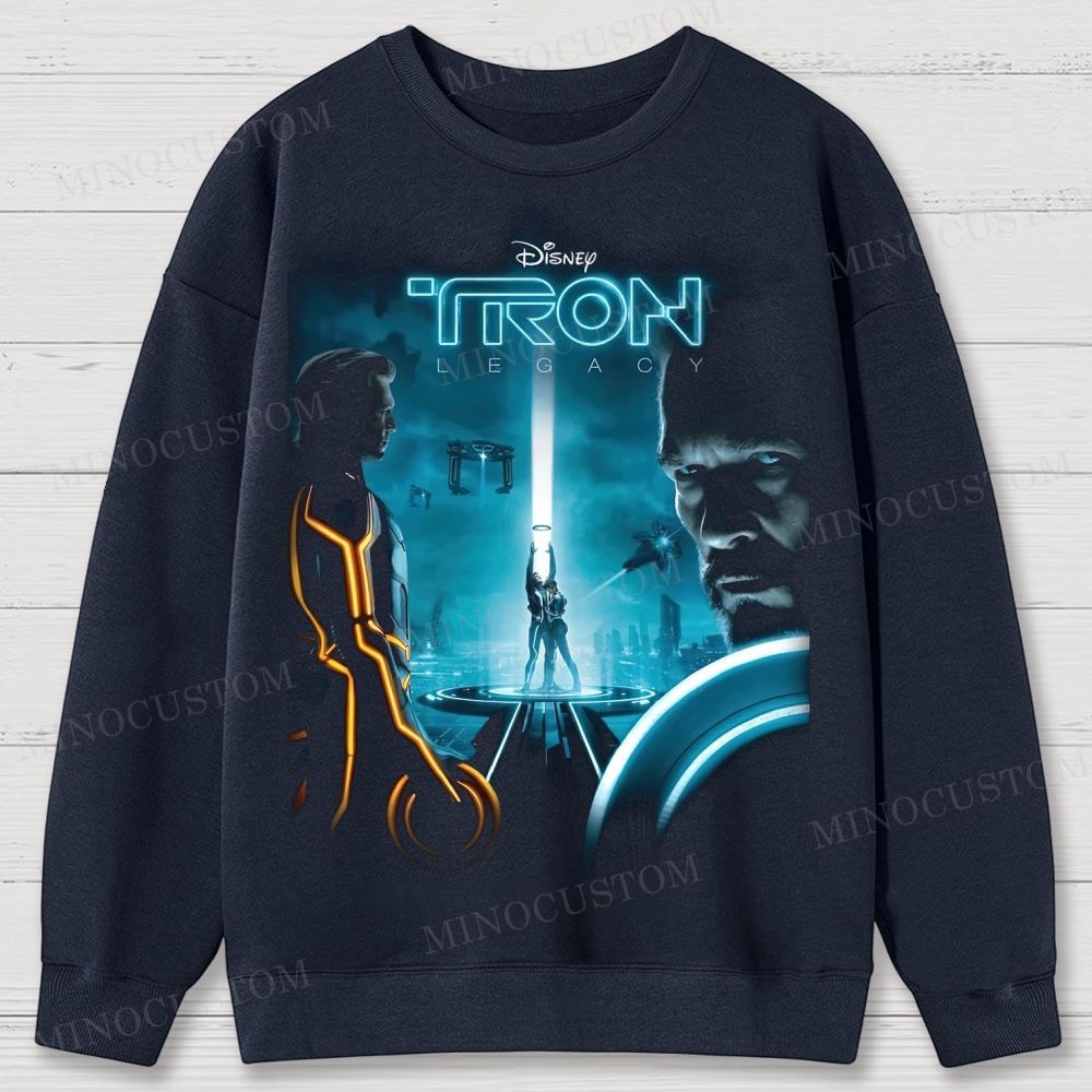 TRON: Legacy Sci-Fi Action Retro Poster Graphic Cotton Sweatshirts