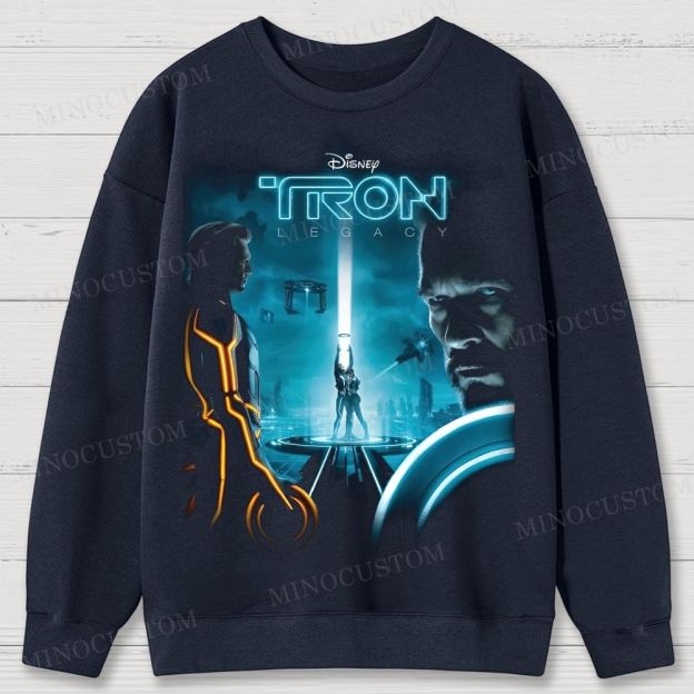 TRON: Legacy Sci-Fi Action Retro Poster Graphic Cotton Sweatshirts