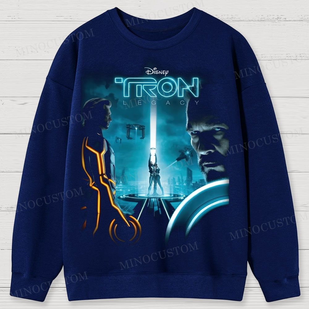 TRON: Legacy Sci-Fi Action Retro Poster Graphic Cotton Sweatshirts