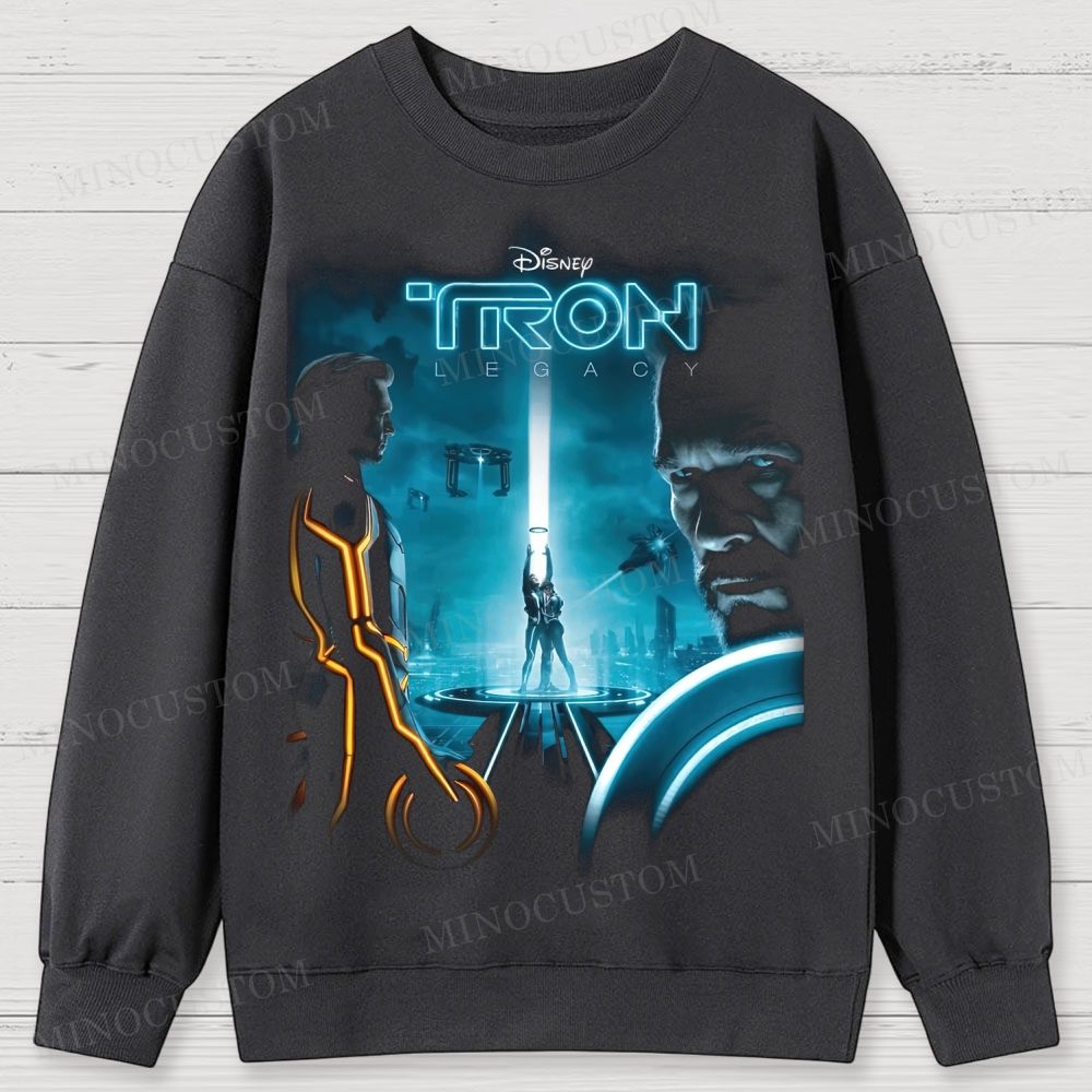 TRON: Legacy Sci-Fi Action Retro Poster Graphic Cotton Sweatshirts