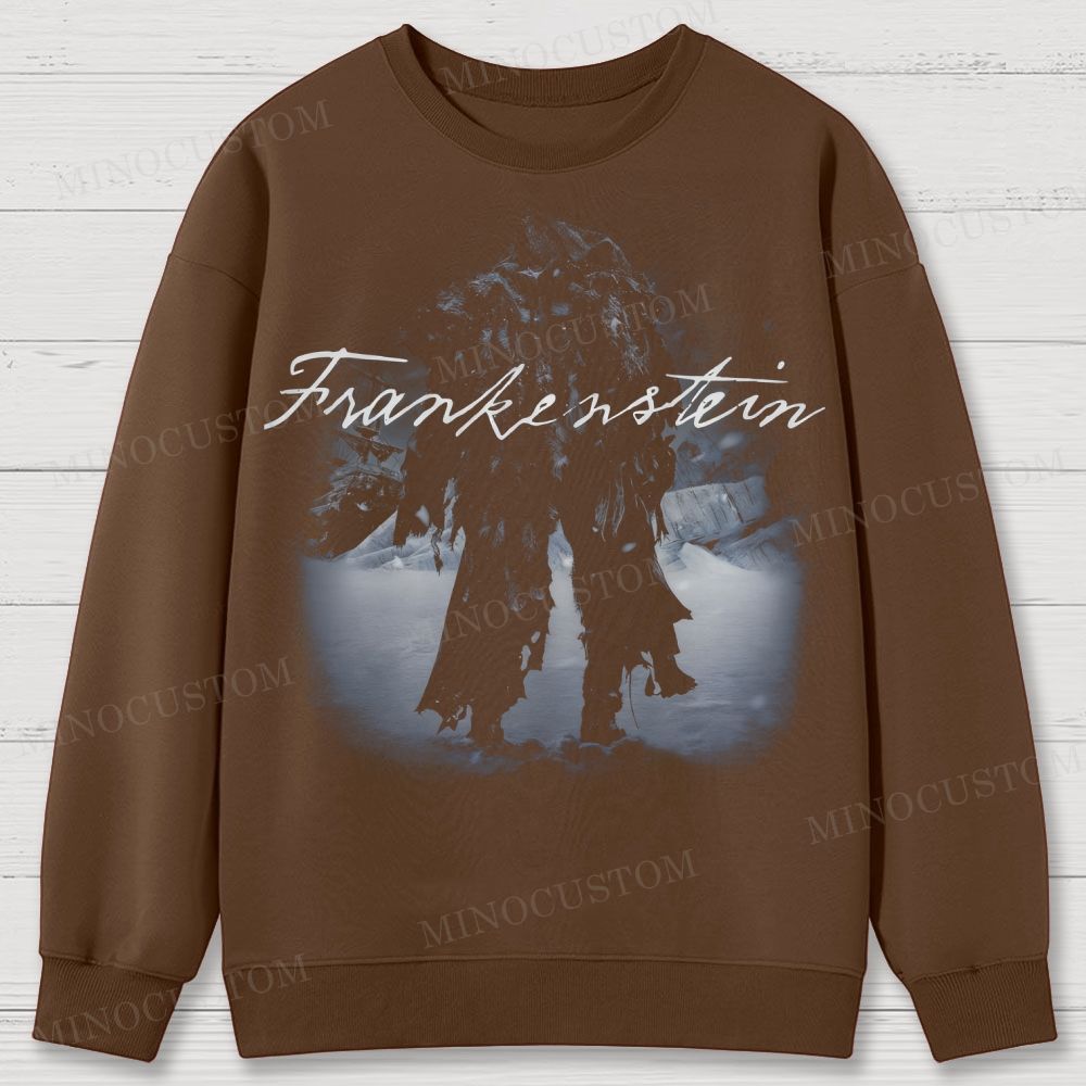 Frankenstein (Guillermo del Toro’s Version) Gothic Horror Retro Art Graphic Cotton Sweatshirts