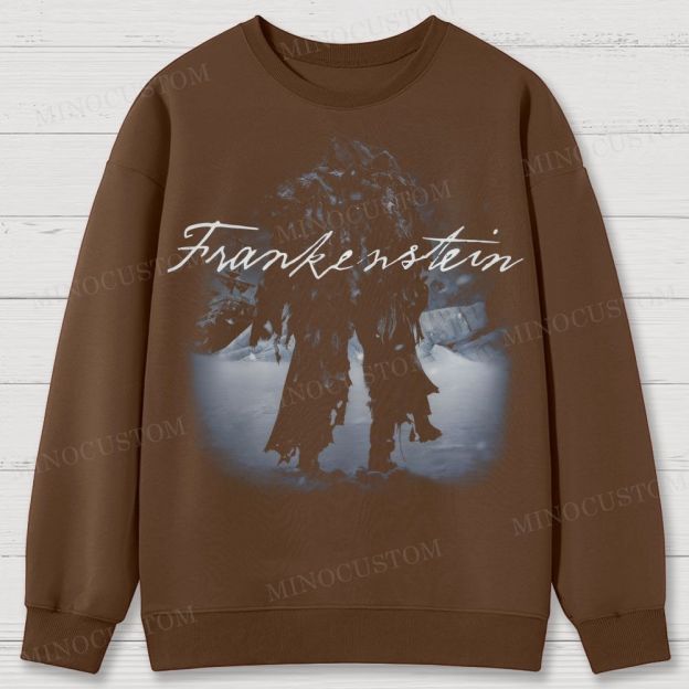 Frankenstein (Guillermo del Toro’s Version) Gothic Horror Retro Art Graphic Cotton Sweatshirts
