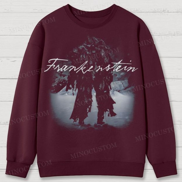 Frankenstein (Guillermo del Toro’s Version) Gothic Horror Retro Art Graphic Cotton Sweatshirts