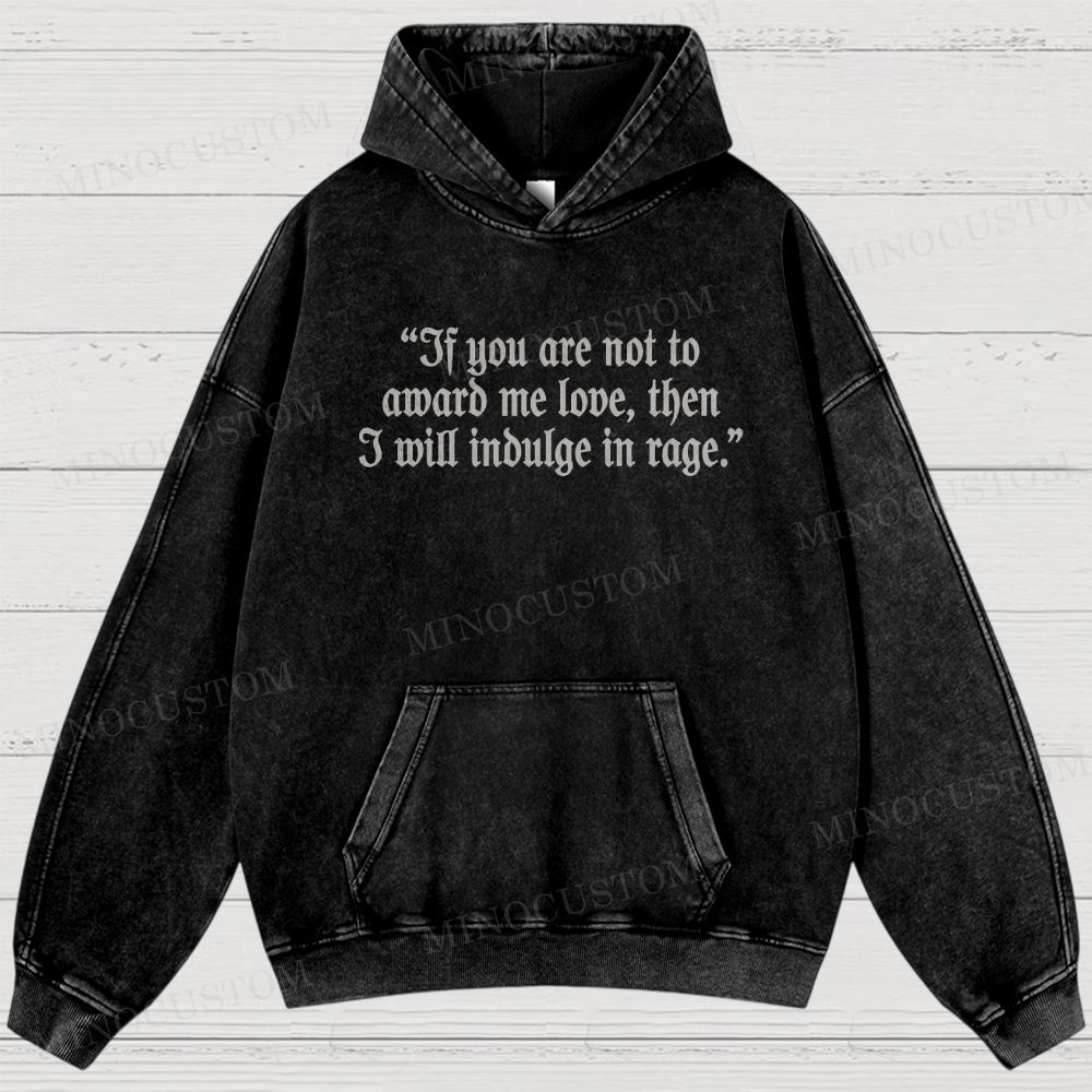 Frankenstein (Guillermo del Toro’s Version) Gothic Horror Retro Quote & Art Graphic Washed Hoodies