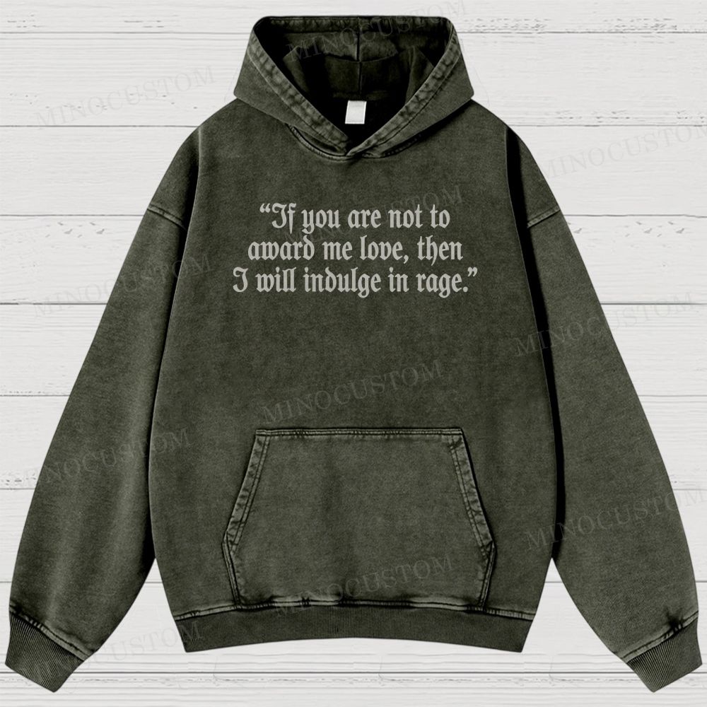 Frankenstein (Guillermo del Toro’s Version) Gothic Horror Retro Quote & Art Graphic Washed Hoodies