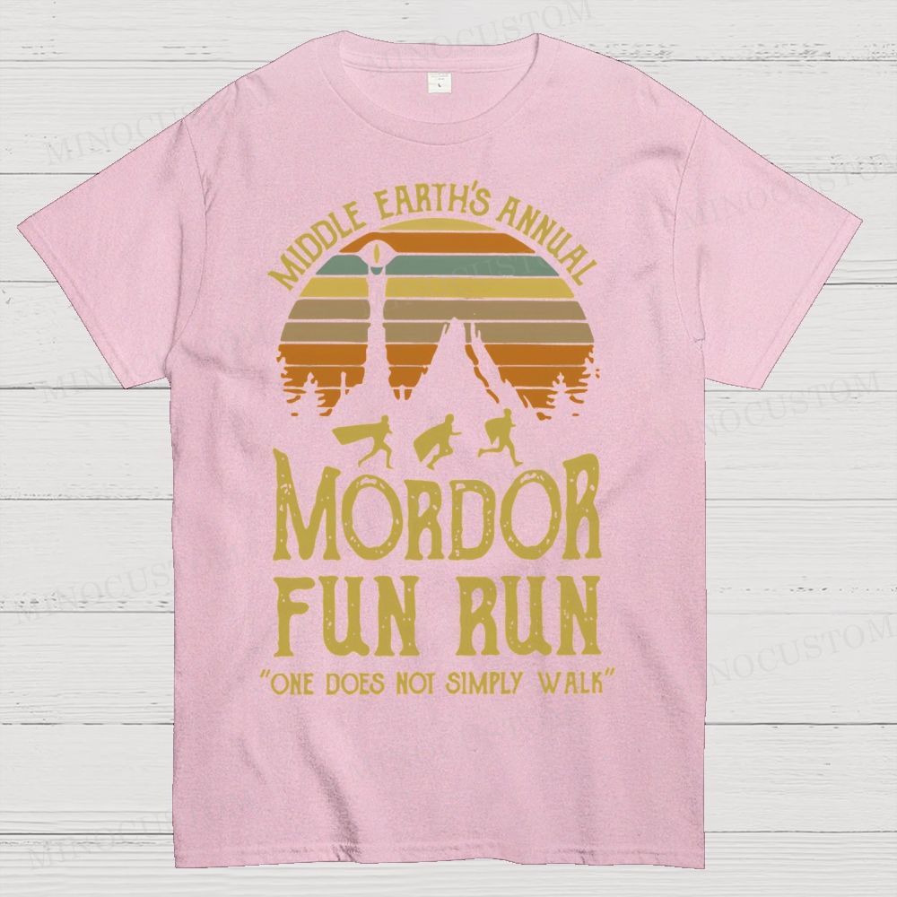 Middle Earth's Annual Mordor Fun Run Cotton T-shirt