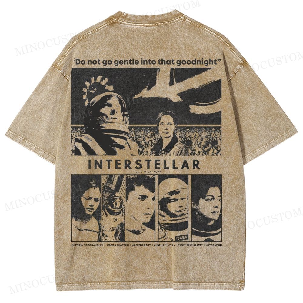 Interstellar Sci-Fi Washed T-Shirt 