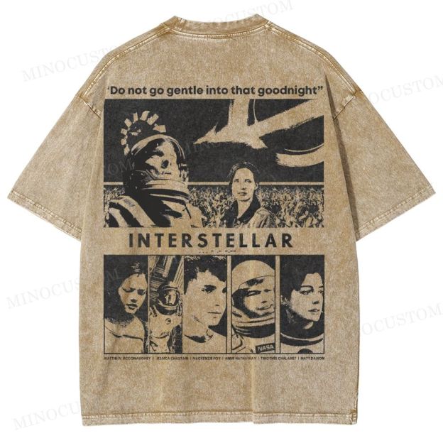 Interstellar Sci-Fi Washed T-Shirt 