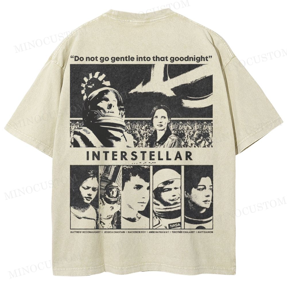 Interstellar Sci-Fi Washed T-Shirt 