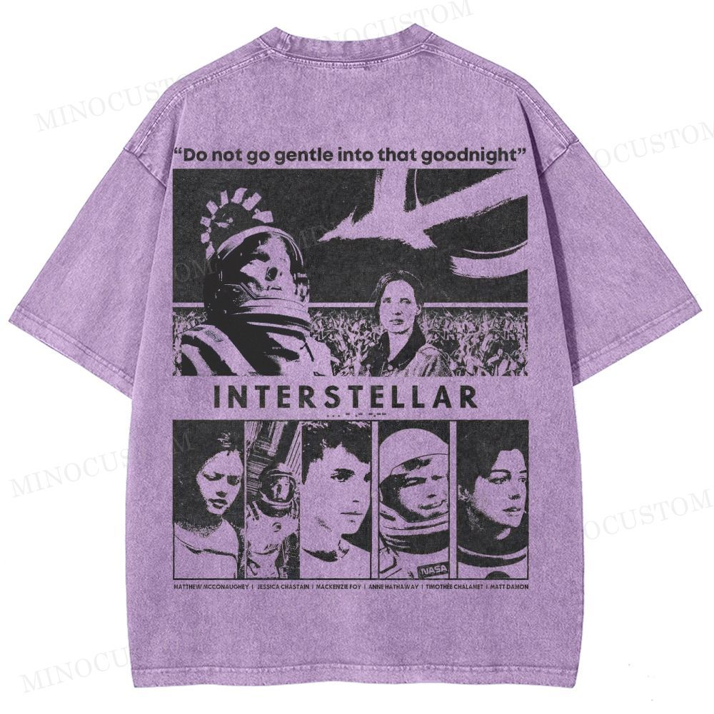 Interstellar Sci-Fi Washed T-Shirt 