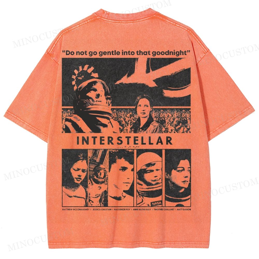 Interstellar Sci-Fi Washed T-Shirt 