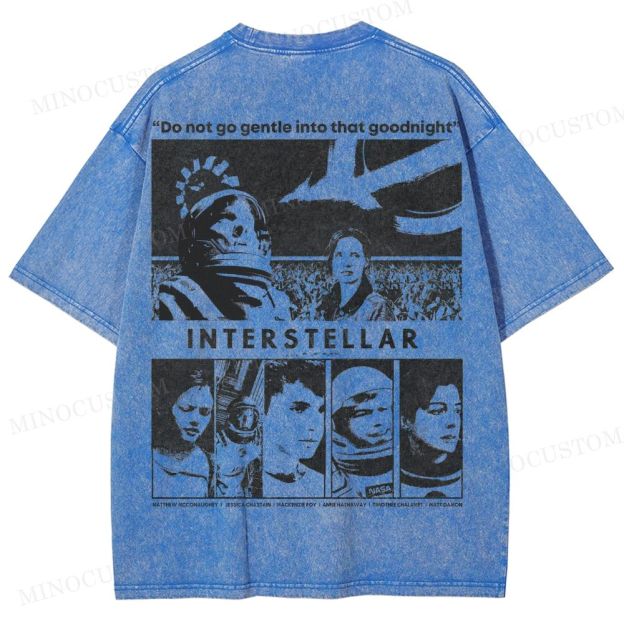Interstellar Sci-Fi Washed T-Shirt 