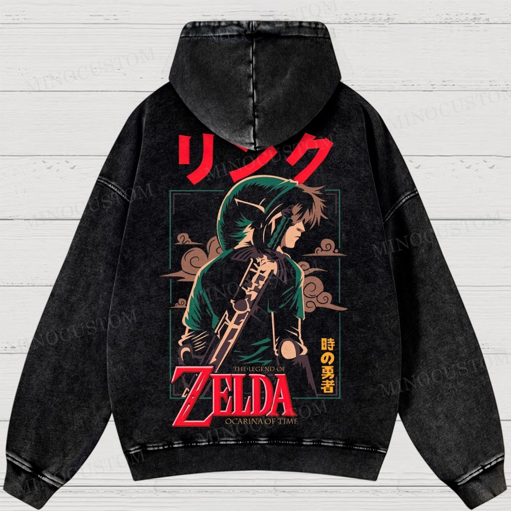 Video Games Washed Hoodies 