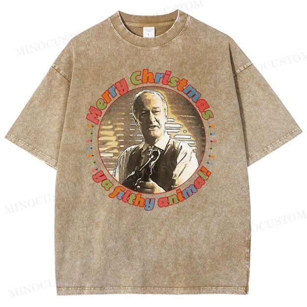 Home Alone Family Comedy Retro Quote & Portrait Graphic Washed T-Shirt