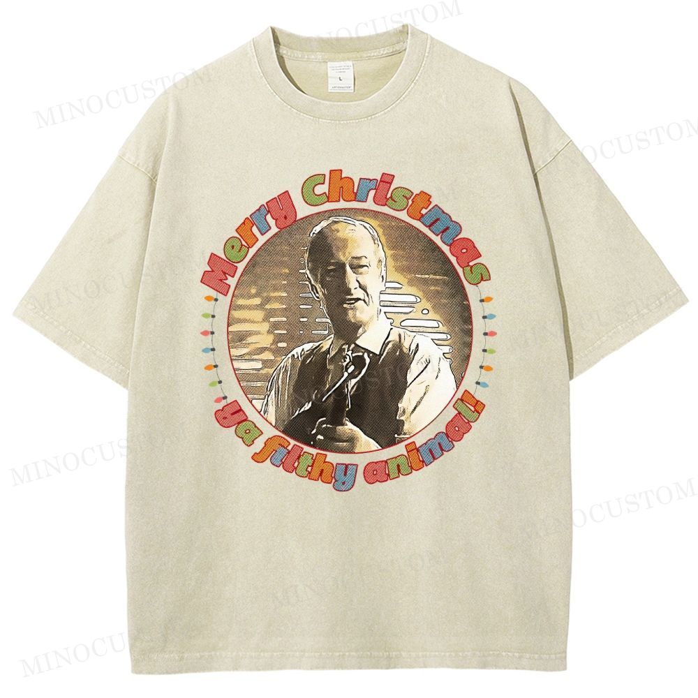 Home Alone Family Comedy Retro Quote & Portrait Graphic Washed T-Shirt