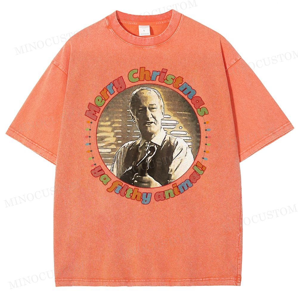 Home Alone Family Comedy Retro Quote & Portrait Graphic Washed T-Shirt