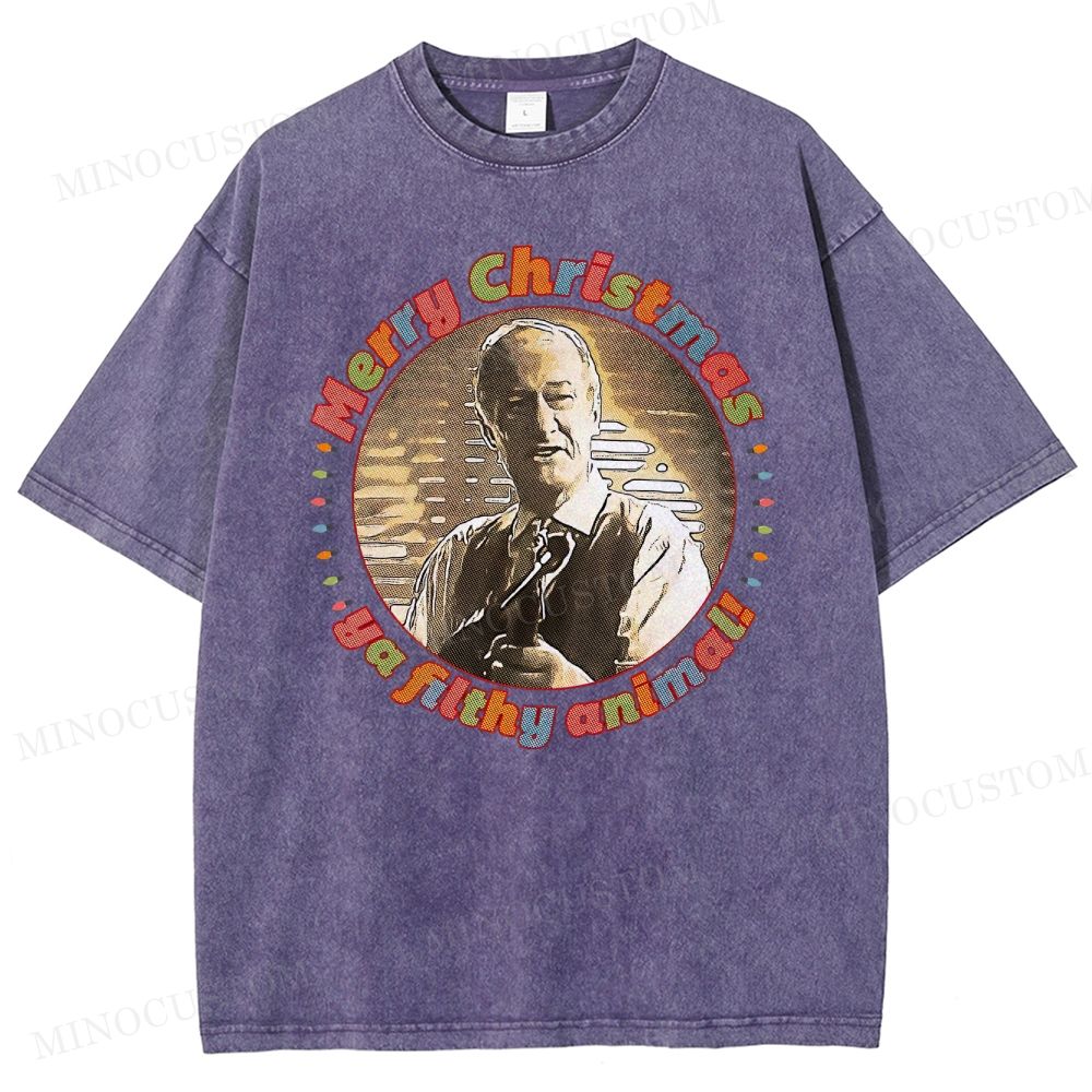 Home Alone Family Comedy Retro Quote & Portrait Graphic Washed T-Shirt