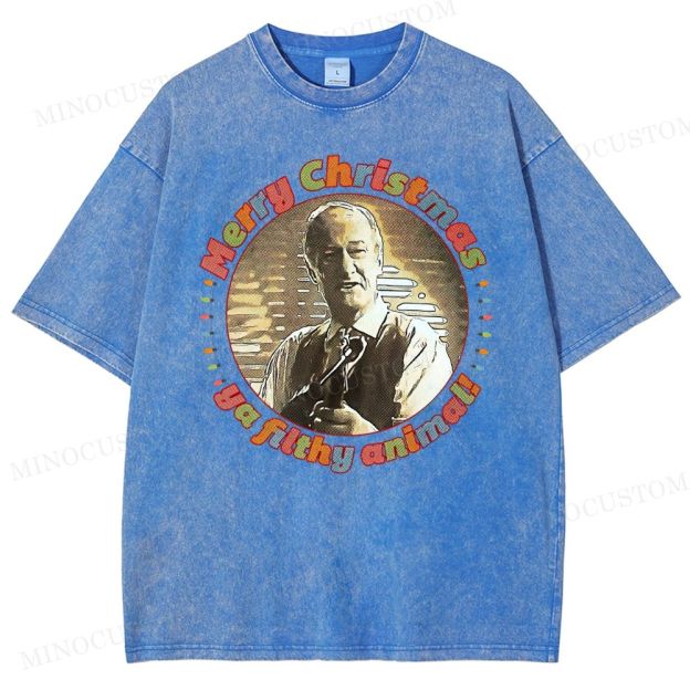 Home Alone Family Comedy Retro Quote & Portrait Graphic Washed T-Shirt