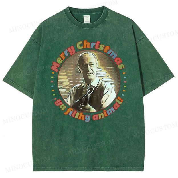 Home Alone Family Comedy Retro Quote & Portrait Graphic Washed T-Shirt