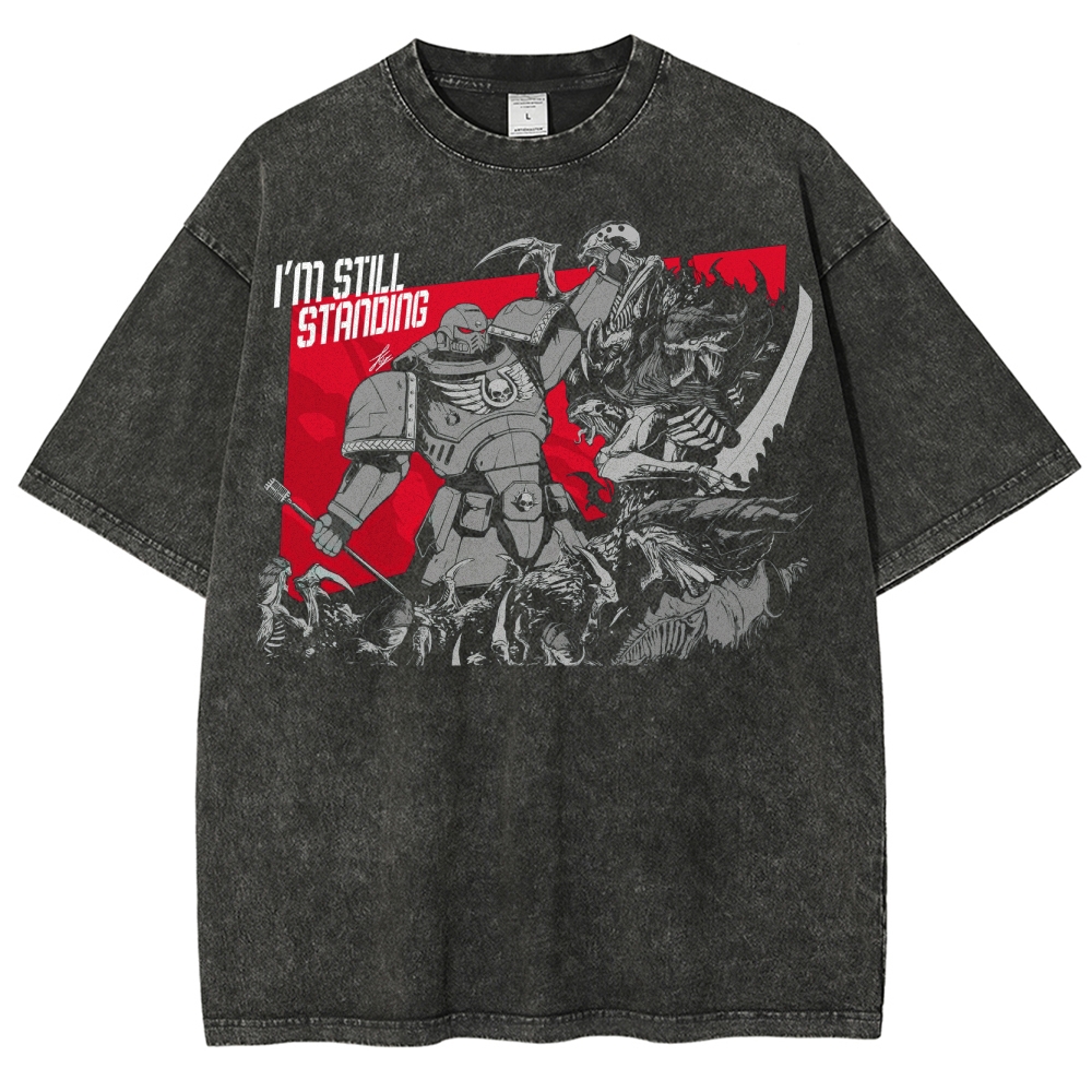 I'm Still Standing Sci-Fi Warrior Washed T-Shirt 
