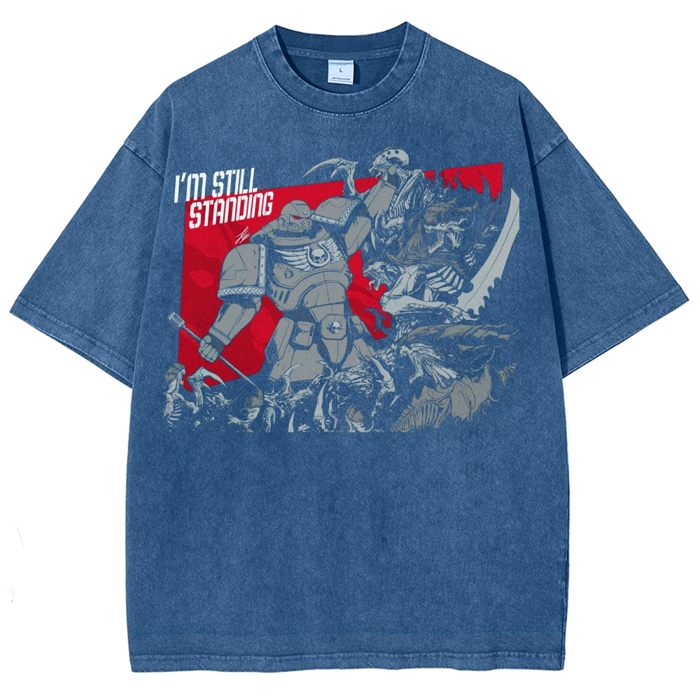 I'm Still Standing Sci-Fi Warrior Washed T-Shirt 