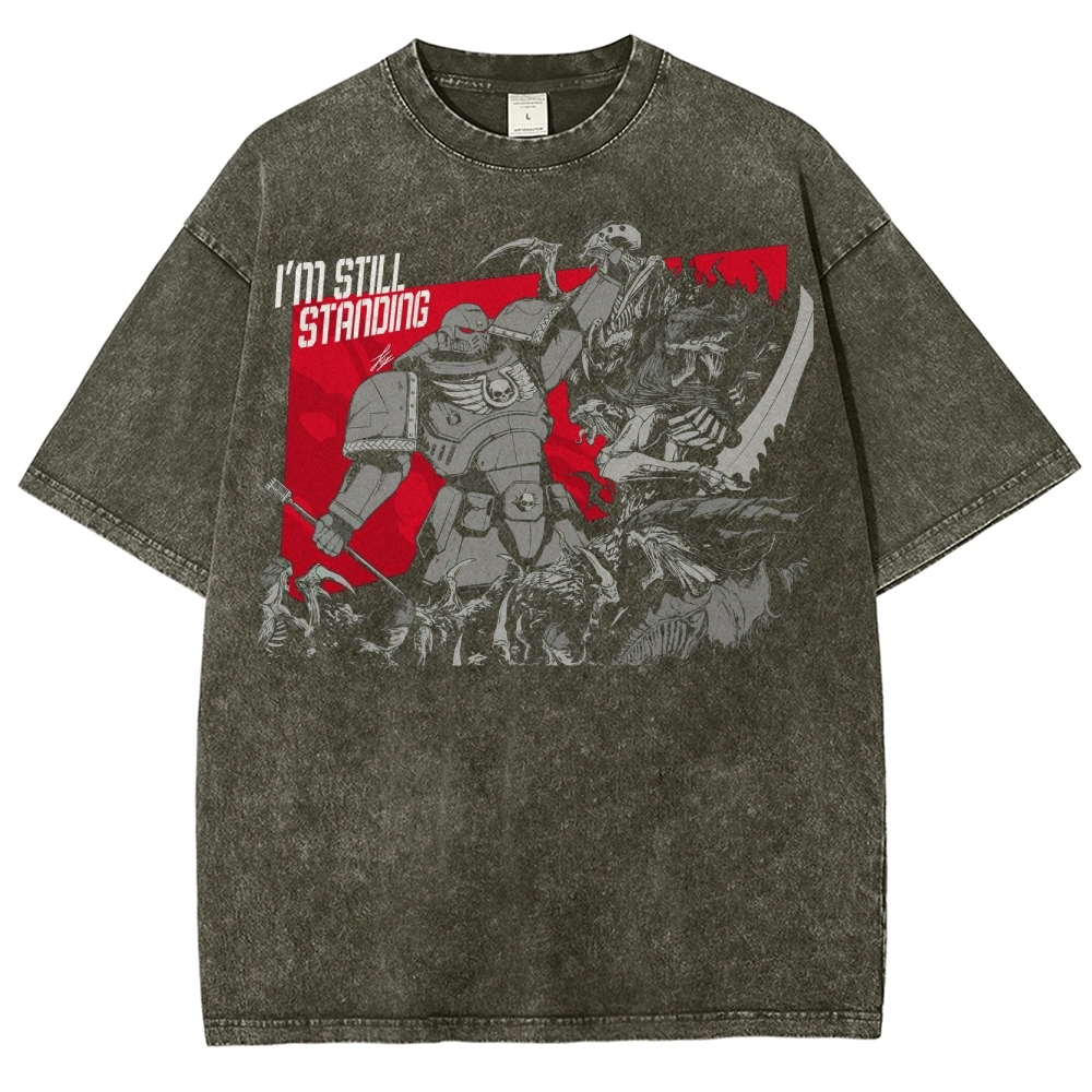 I'm Still Standing Sci-Fi Warrior Washed T-Shirt 