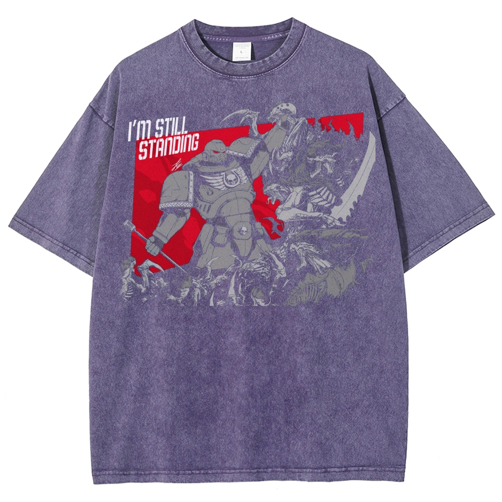 I'm Still Standing Sci-Fi Warrior Washed T-Shirt 