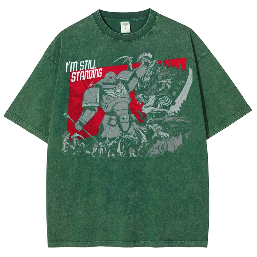 I'm Still Standing Sci-Fi Warrior Washed T-Shirt 