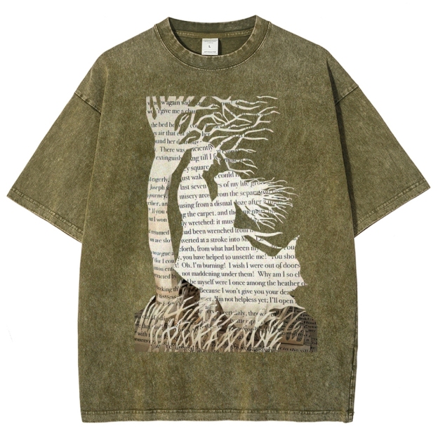 Wuthering Heights for Book lovers Washed T-Shirt 