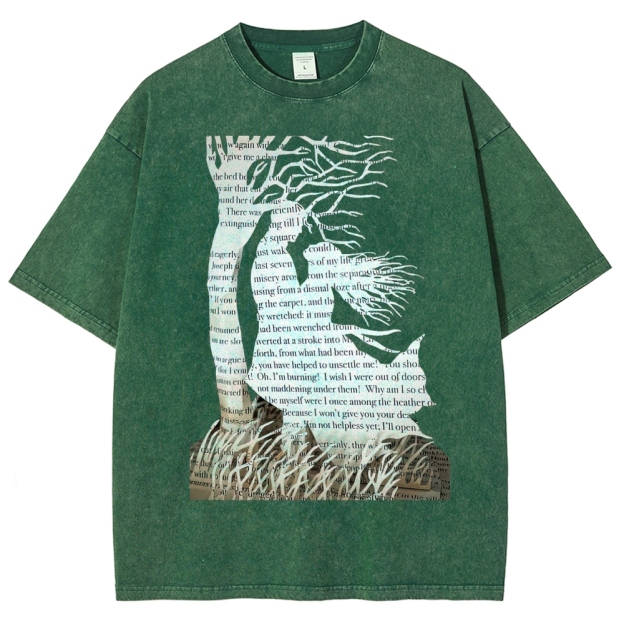 Wuthering Heights for Book lovers Washed T-Shirt 